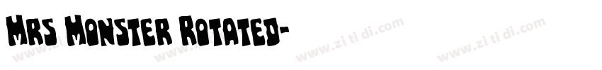Mrs Monster Rotated字体转换